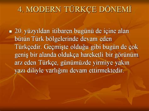 modern türkçe dönemi